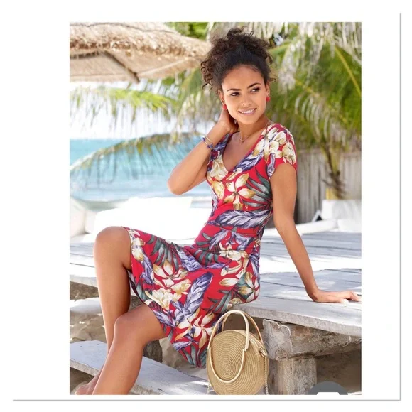 Midi Dress Venus Dresses Reviews Venus Dress In Red Multi By